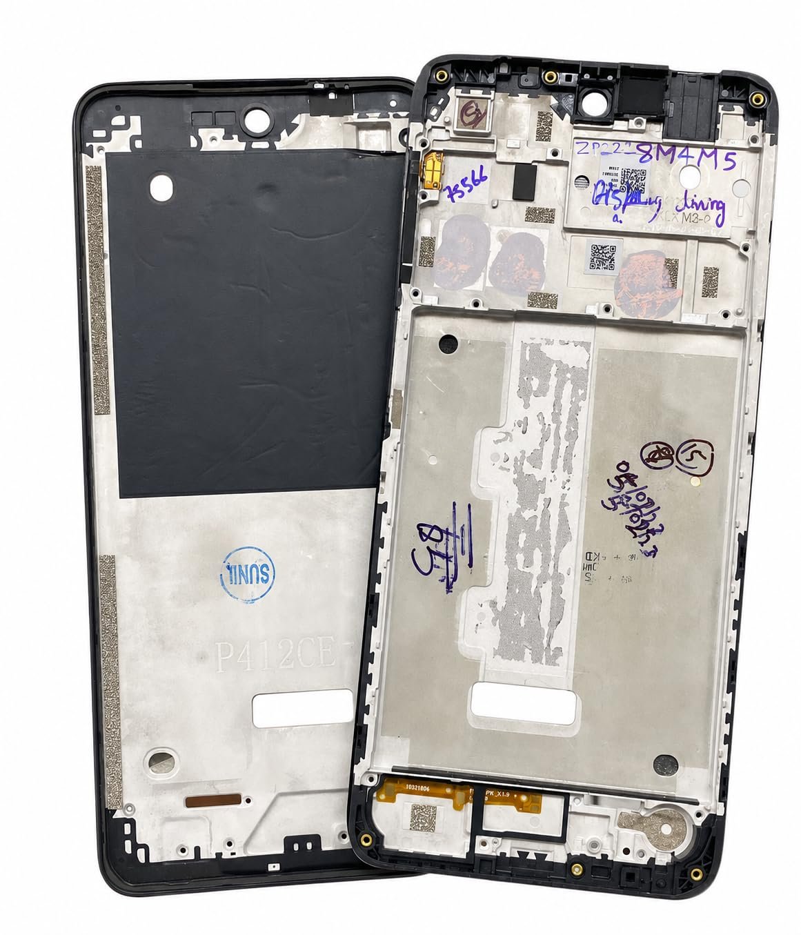 LCD Middle Frame Crome Body for Motorola Moto g22 BlacK