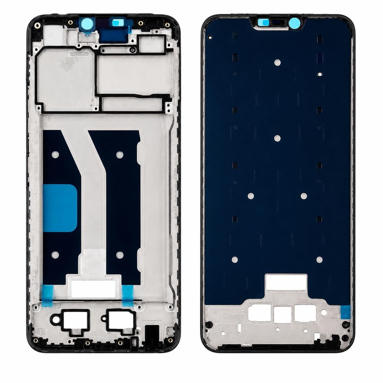 LCD Middle Frame Crome Body for Vivo Y81 Black